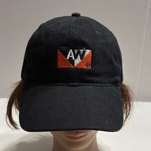 AW Black and Orange Logo Cap The Home Depot